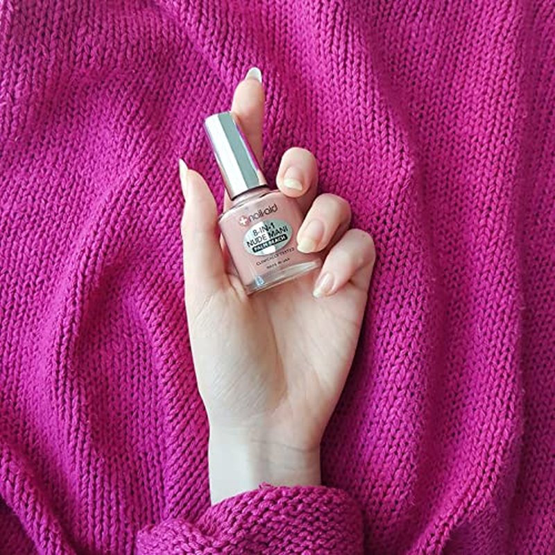 Nail-Aid 8-in-1 Nail Strengthener - Sheer Pink Nude Finish