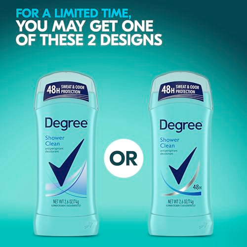 Degree Women Shower Clean Antiperspirant Deodorant Stick with Rose & Jasmine, 2.6 oz, Variation of THIS listing