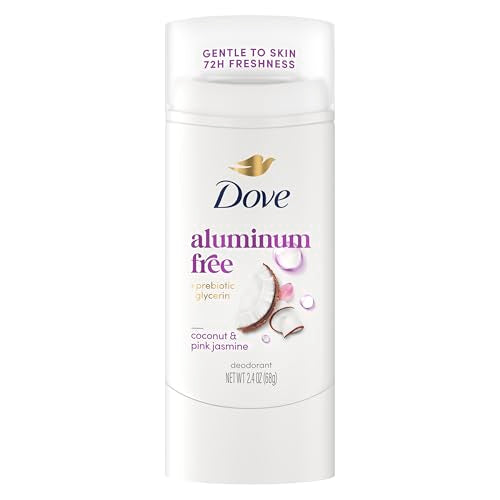 Dove Aluminum Free Deodorant Stick for Women, 2.4 Oz