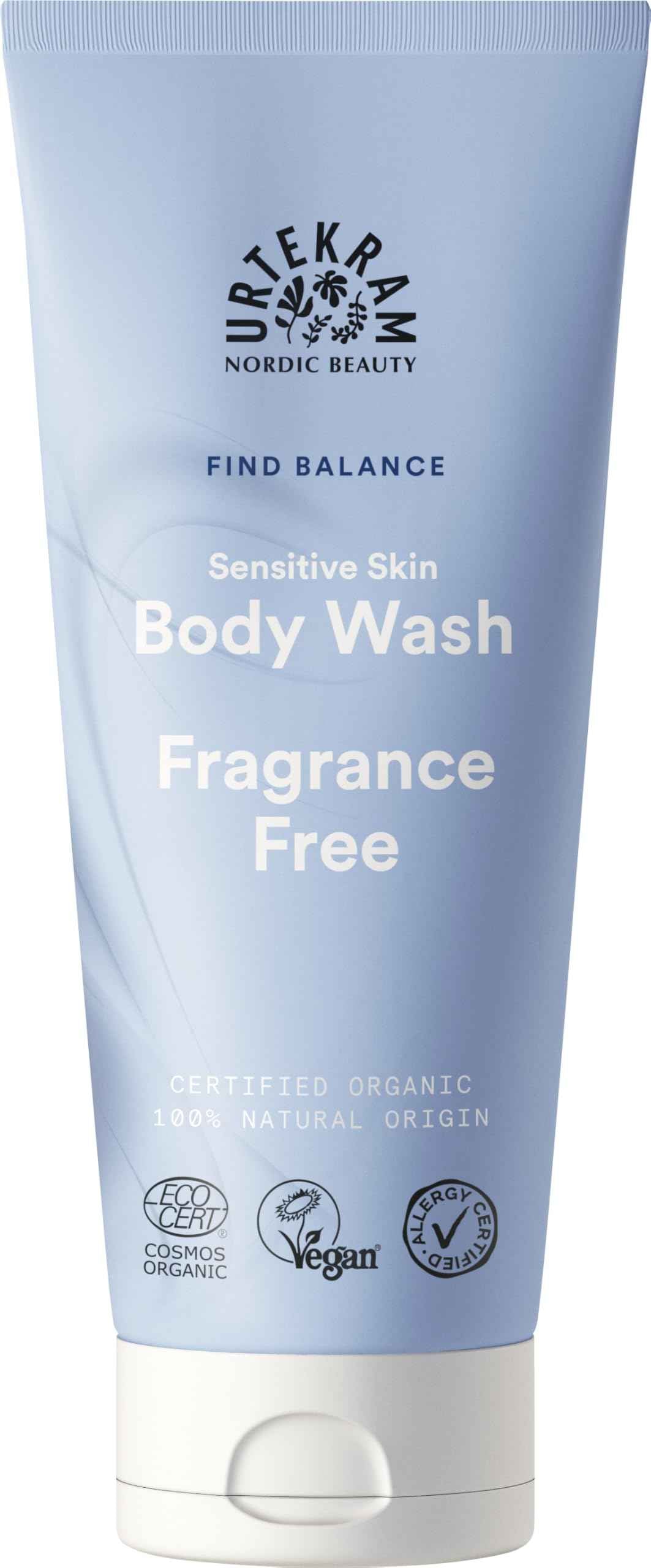 Urtekram No Perfume Shower Gel - Moisturizing Skin Cleaning Agent for All Ages & Skin Types