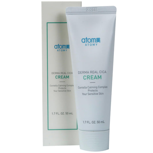 Atomy Derma Real Cica Cream - Korean Skincare for Sensitive Skin, Skin Barrier, Moisturizing