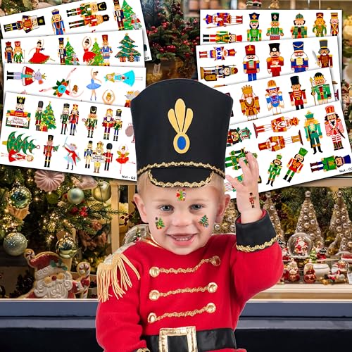 103 PCS Nutcracker Temporary Tattoos - 90s Hippie Party Favors