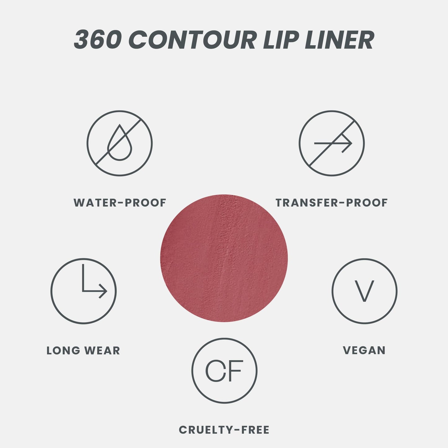Wonderblading Lip Stain Peel Off Masque (Romance) with 360 Contour Lipliner (Rosewood)