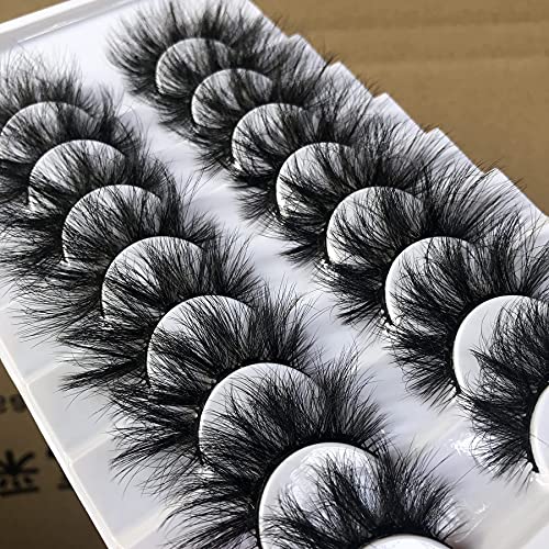 20mm Wispy Faux Mink False Eyelashes - 8 Pairs Dramatic Volume