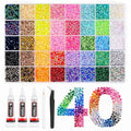 50,000 Pcs 3mm Resin Jelly Flatback Rhinestones Kit with B7000 Glue