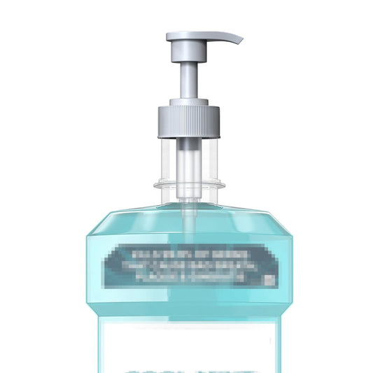 Compatible with Listerine Mouthwash Pump Dispenser for 1 and 1.5 Liter Bottles by kitchentoolz - Easy Dispensing and Mess Free - White Pump - 2 Pack