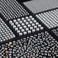 Silver Hair Gems & Pearls Set 2582Pcs Self-Adhesive