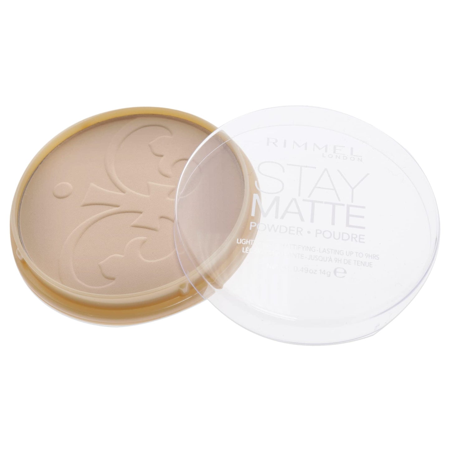 Rimmel London Stay Matte - 011 Creamy Natural - Pressed Powder, Lightweight, High Coverage, Shine Control, 0.49oz