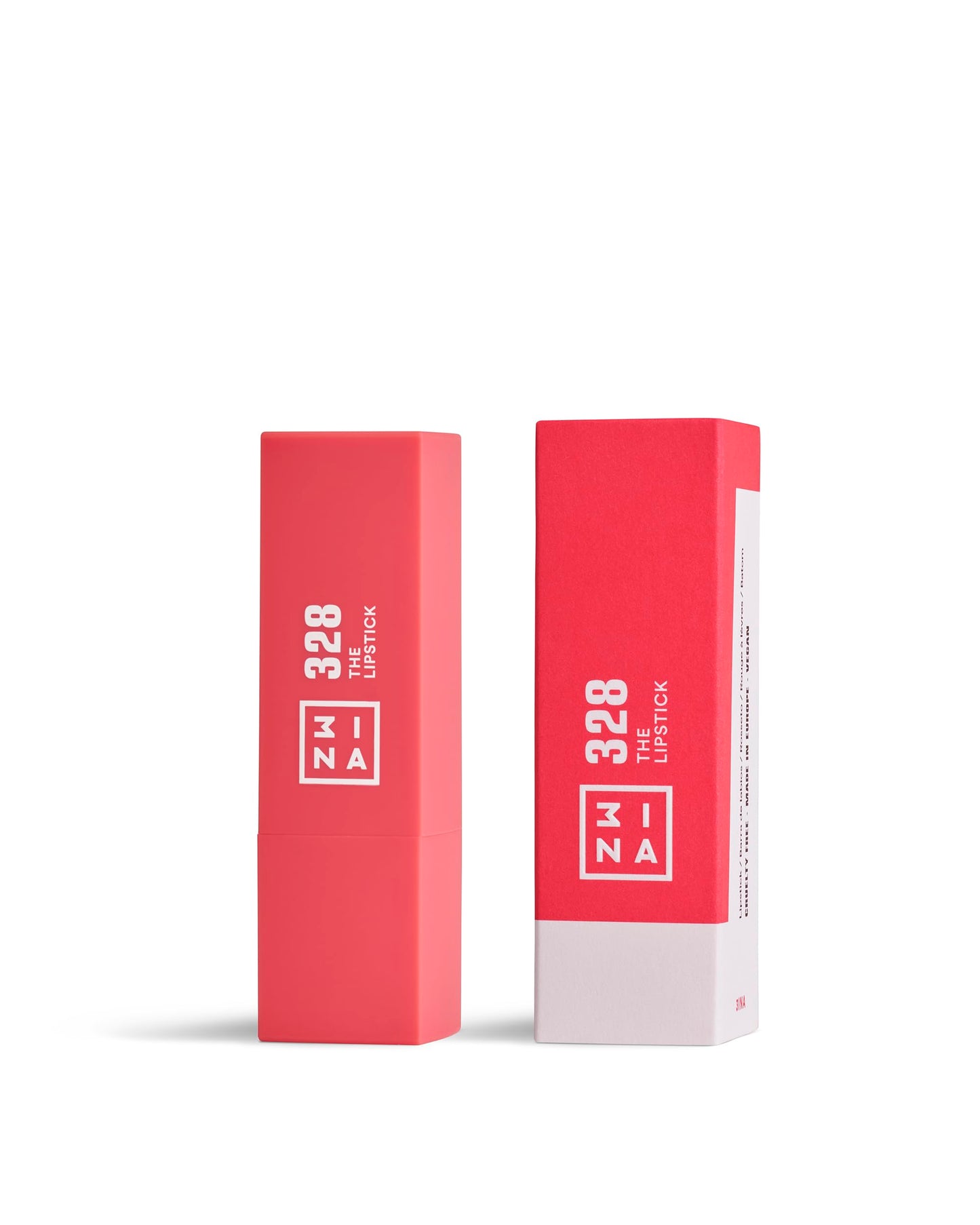 3INA The Lipstick 328 - Outstanding Shade Selection - Matte And Shiny Finishes - Highly Pigmented And Comfortable - Vegan And Cruelty Free Formula - Moisturizes The Lips - Fuchsia - 0.16 Oz