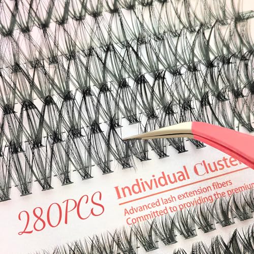 FANTASY&Co. Lash Clusters Kit 280 Pcs with Bond & Remover