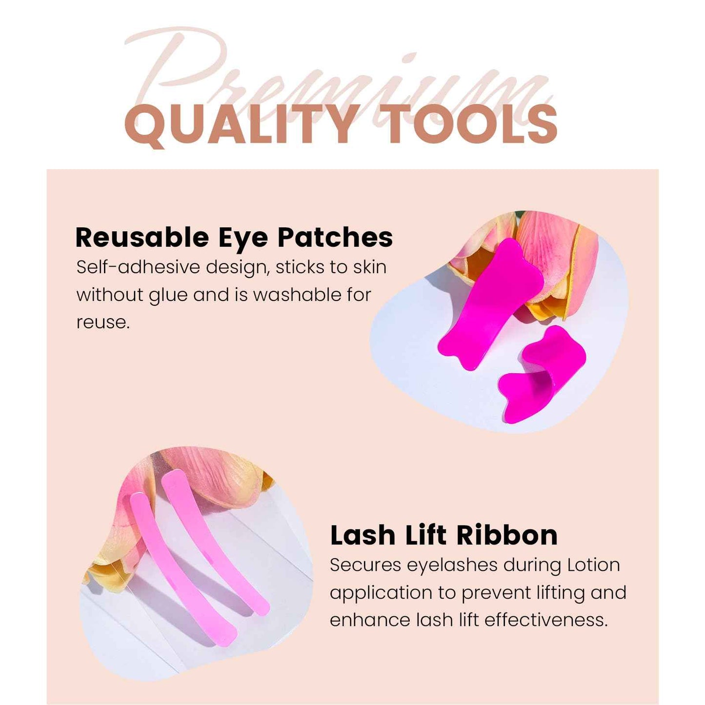 Libeauty Airless Pump Lash Lift and Black Color Kit, 4-in-1 Brow Lamination Kit with Lash Lift Ribbon, Eyelash Perm DIY Kit, Natural Black Color Gentle Formula with Salon Grade for Home Use