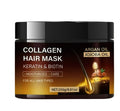Keratin Hair Mask Treatment, Collagen Hair Mask with Keratin and Biotin, Argan and Jojoba Oil, Moisturizing Treatment for All Hair Types, 8.81 oz