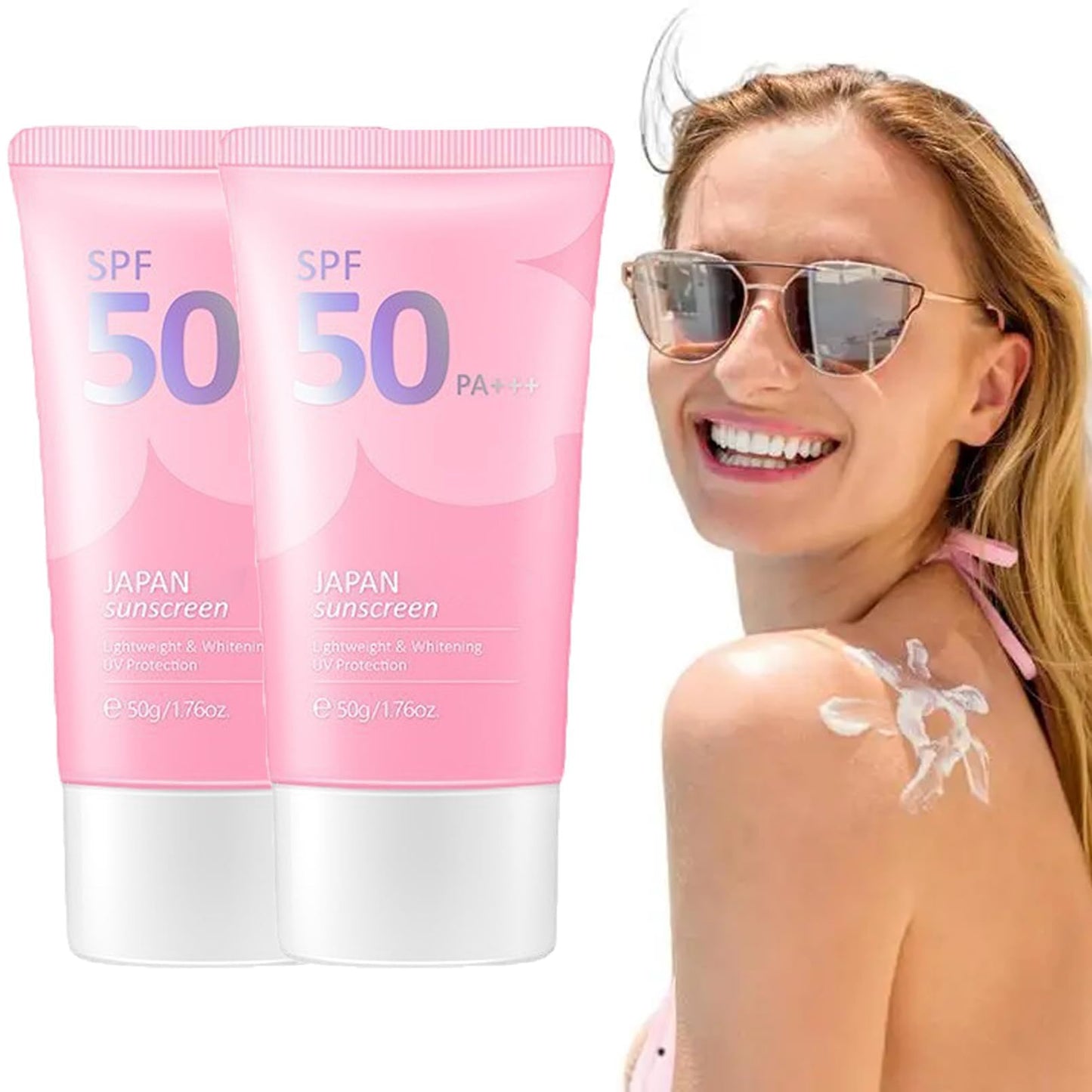 Japan Sunscreen SPF 50 Bloqueador Solar Japones Sunscreen for Face Japanese Sunscreen SPF PA+++ Rosada Sunscreen Essence Cream 50g Moisturizing Cosmetics Skin Care Products (2)