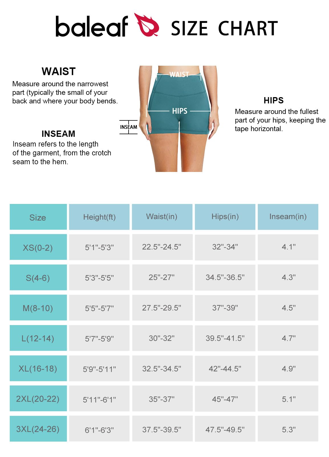 BALEAF Biker Shorts Women Yoga Gym Workout Spandex Running Volleyball Tummy Control Compression Shorts with Pockets 5" Green XS