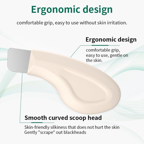 Silicone Nose Blackhead Remover/Face Spatula for Deep Cleaning Black Head Removal.Mild and Safe Skin Scrubber for Remove Facial and Nose Ehead（Beige）