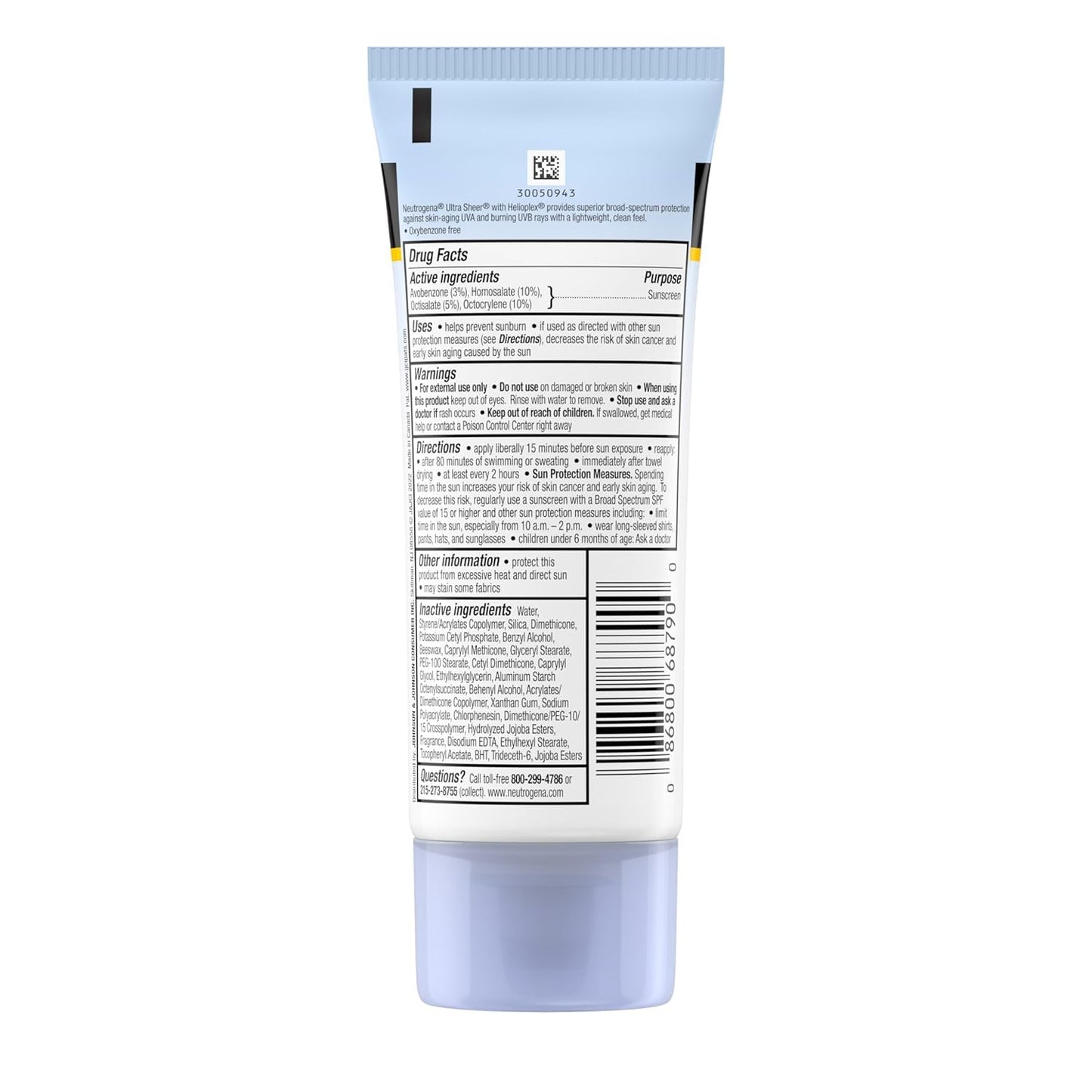 Neutrogena Ultra Sheer Dry-Touch Sunscreen Broad Spectrum SPF 55, 3 fl. oz.