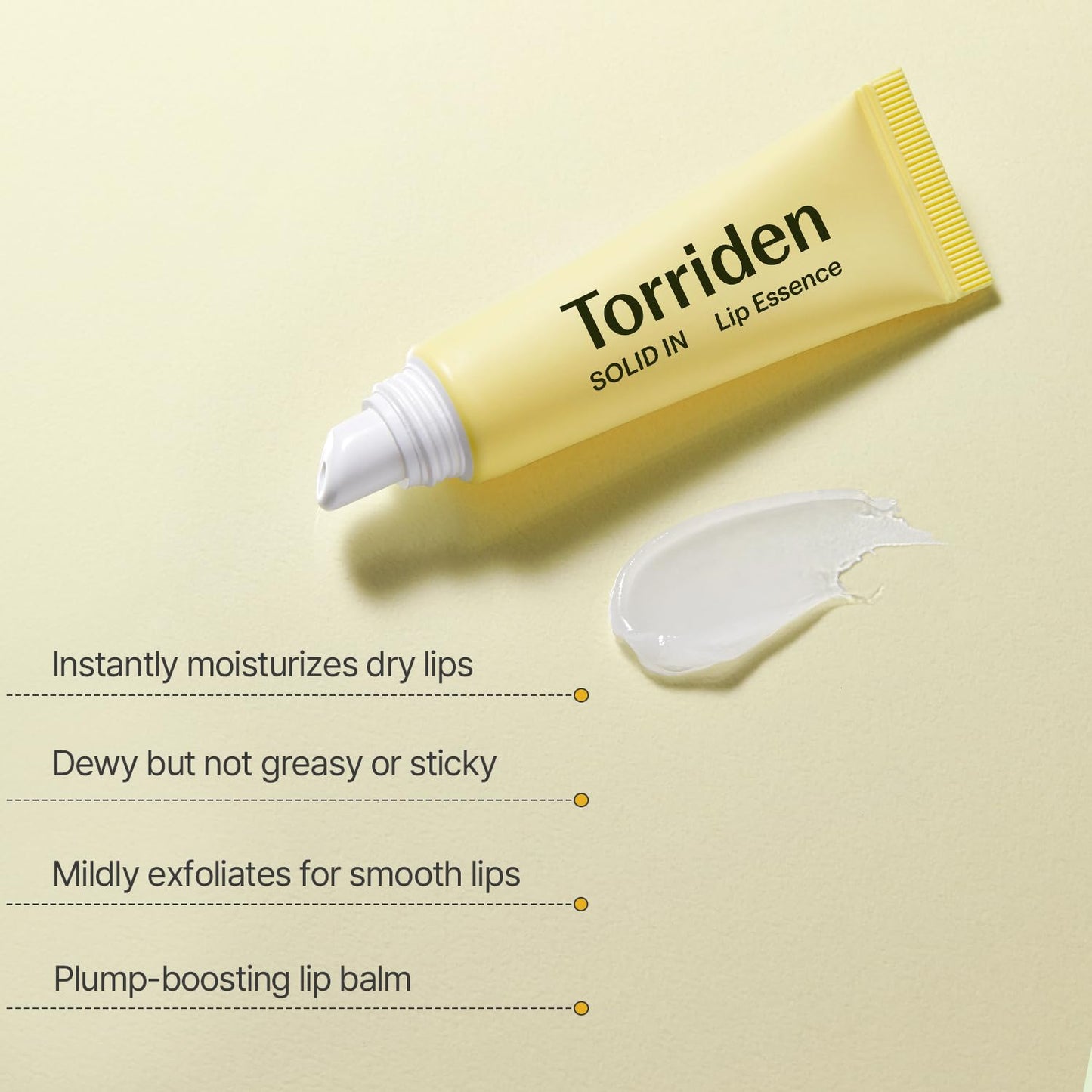 Torriden SOLID In Ceramide Lip Essence 0.37 Oz. (Pack of 2) - Moisturizing Lip Balms for Glowy, Dewy, Plumped, and Radiant Lip - Organic Jojoba Seed Oil, Ceramides, and Fuligo Wax - Korean Skin Care