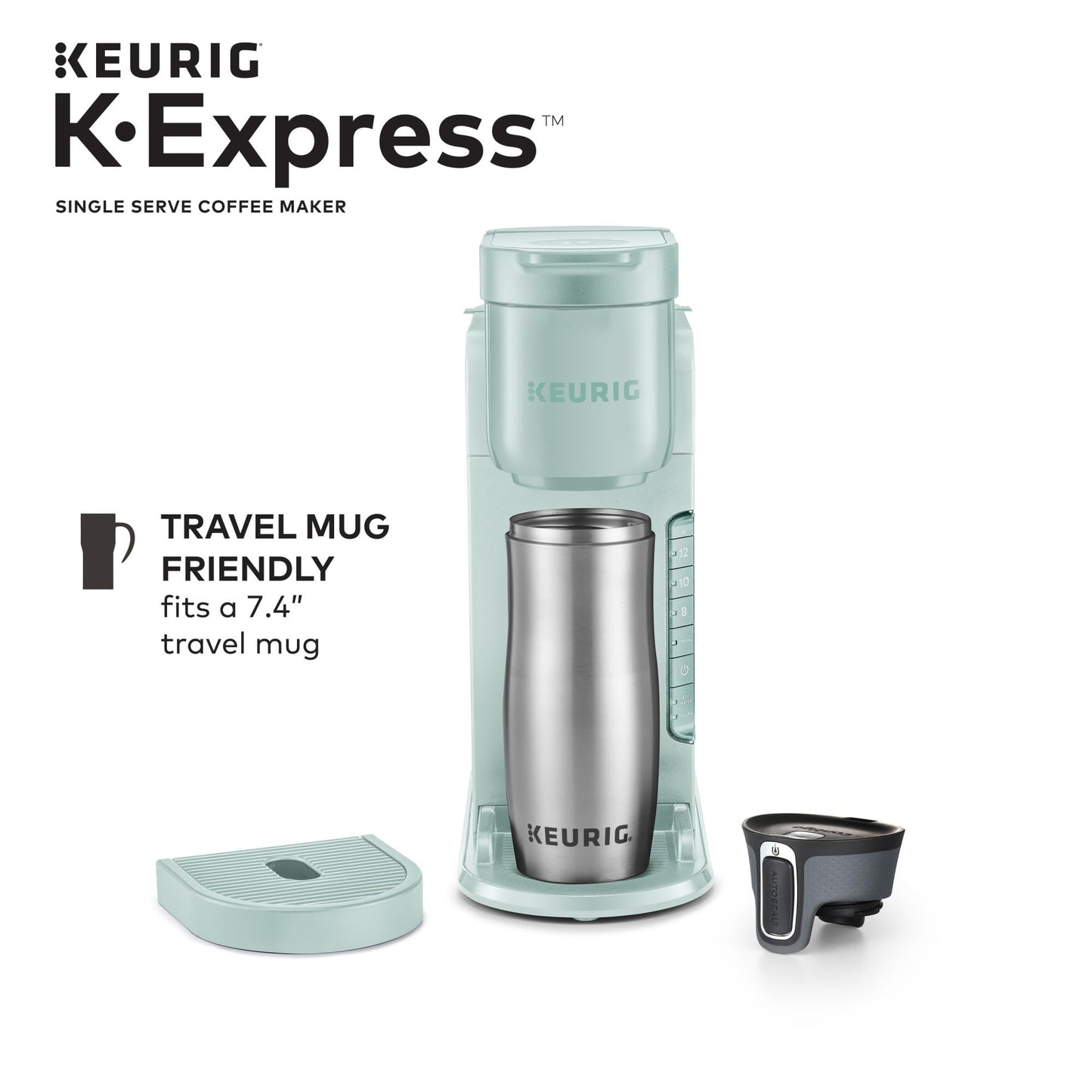 Keurig K-Express Coffee Maker, Single Serve K-Cup Pod Coffee Brewer, Mint