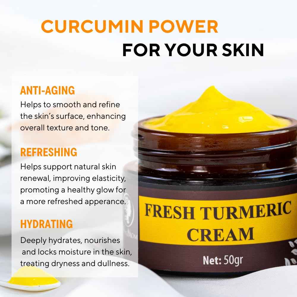 Fresh Turmeric Cream with Turmeric Harvested after 9 Months (1.8 oz)