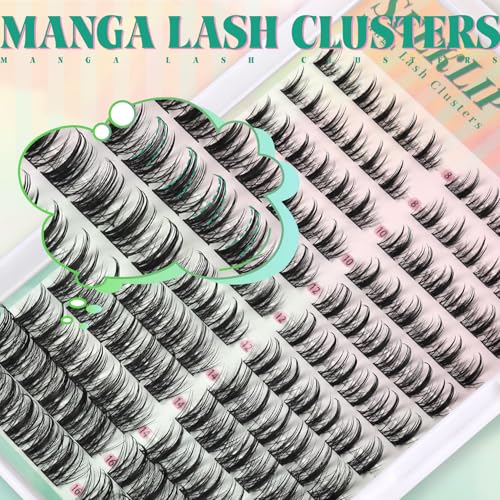 Manga Lash Clusters C Curl 8-16MM DIY Eyelash Extensions 144PCS