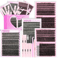 YIDUO Lash Clusters Kit 4 Styles 60D-150D Volume Extensions 10-18mm