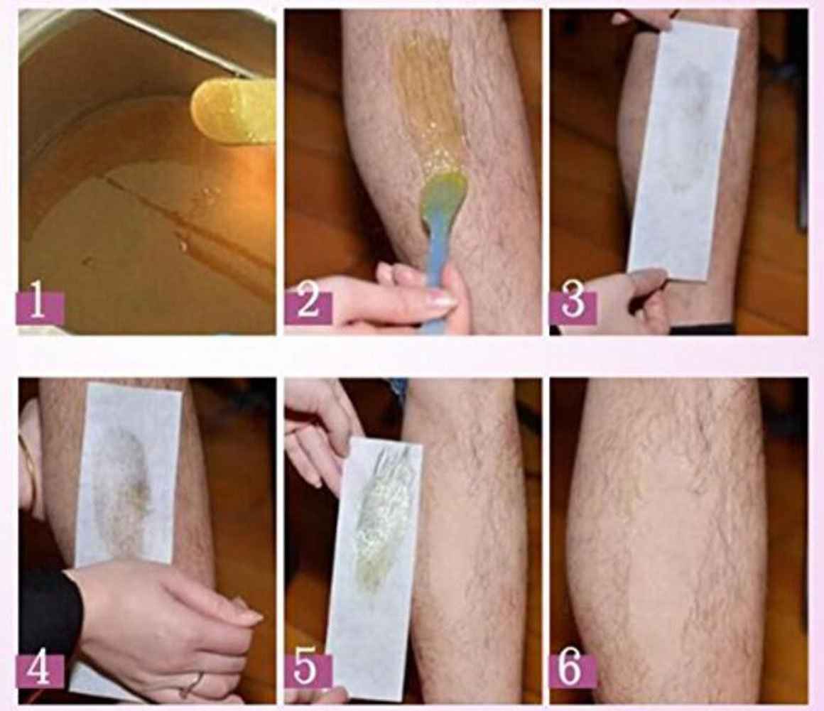 100 Yards Disposable White Body Hair Removal Waxing Paper Roll - Width 2-3/4 Inch - Non-woven Depilatory Honey Wax Epilator Paper Wax Strip for Home or Beauty Salon