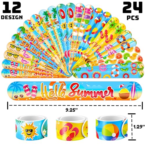 Beach Party Favors 48PC Set – Tattoos & Slap Bracelets