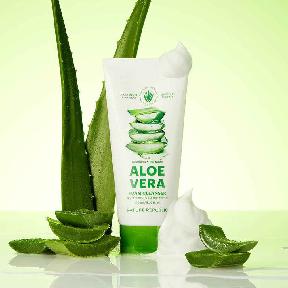Nature Republic Mild & Moisture Aloe Vera Foam Cleanser (Old Ver.)