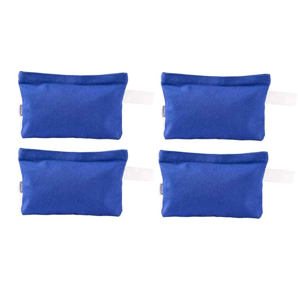 Augbunny Multi-purpose Cotton Canvas Zipper makeup Bag Pouch 4-pack