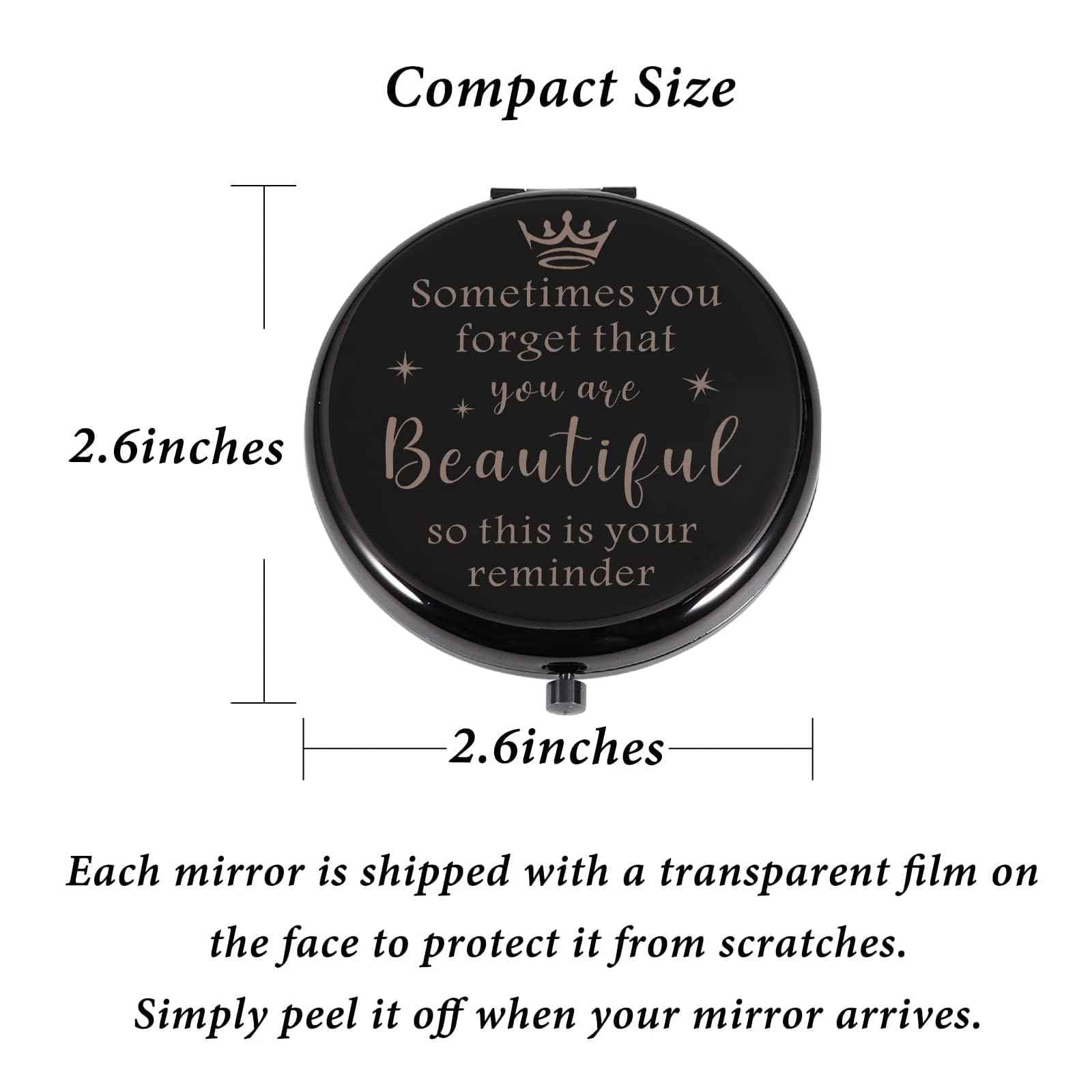 STVK 2025 Stocking Stuffers for Women Girl, Xmas Gifts for College Girls, Inspirational Makeup Compact Mirror for Girls, Anxiety Relief Item, Birthday Gifts for Daughter, 7th 8th Grade School Supplies