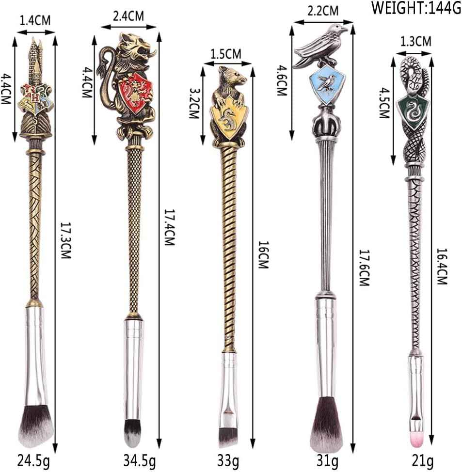 Harry Makeup Brushes Set Gifts Comb Mirror with Gift Box Makeup Brushes Set for Women Potter Magic Eye Shadow Eyeliner Blending Lip Brush