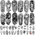 Christian Temporary Tattoos 77 Sheet Realistic Jesus Cross