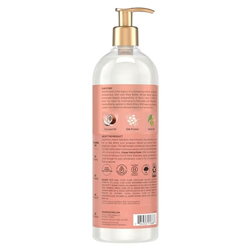SheaMoisture Curl & Shine Conditioner Coconut & Hibiscus,for Thick,Curly Hair,to Moisturize-& Soften,24 oz,(Pack of 2)