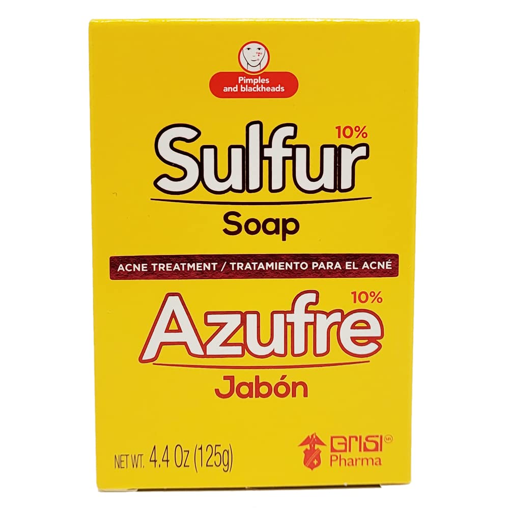 Grisi Bio Sulfur Soap with Lanolin, 4.4 oz (Pack of 12)