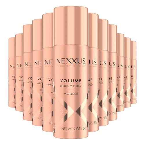 Nexxus Volumizing Foam Hair Mousse, for Volume Volume Mousse Hair Styling 2 oz