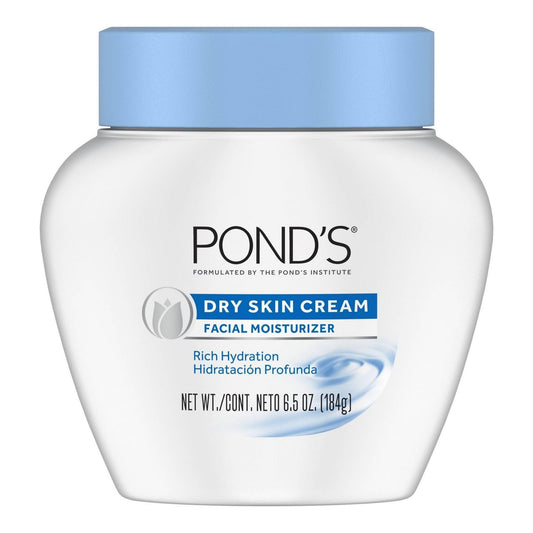 Ponds Dry Skin Cream 6.5 Ounce Jar (192ml) (2 Pack)