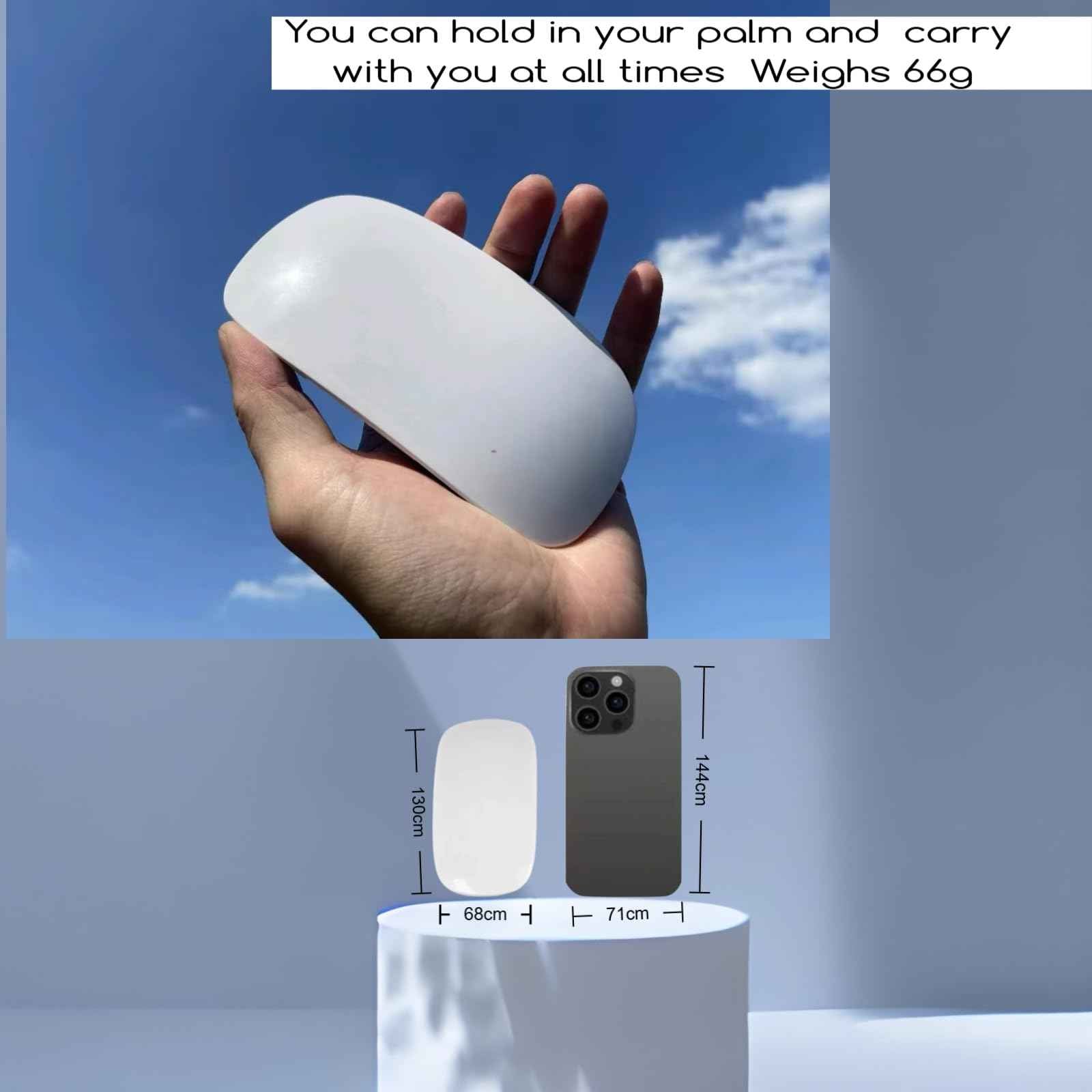 LED Nail Light for Gel Nail Stickers - Max 6W, 2 Timers (60s/120s), Portable Light for Curing Gel Nail Art, Gel Stickers