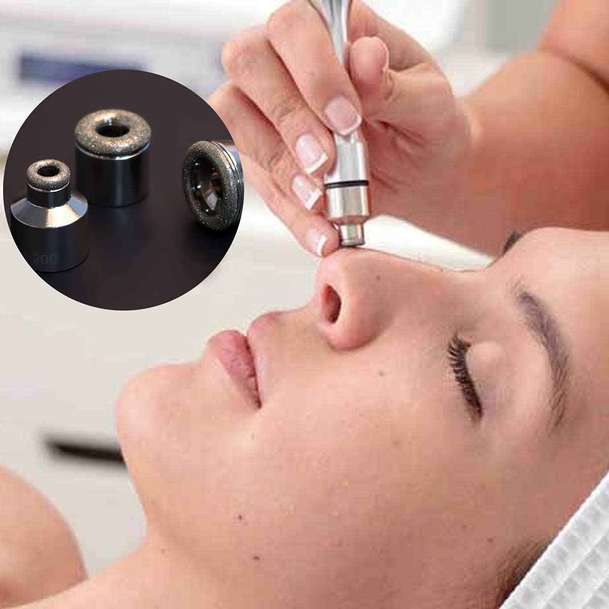 9 PCS Microdermabrasion Tips and 3 Wands, Yofuly Dermabrasion Replacement Tips, Microdermabrasion Machine Accessories with Cotton Filter