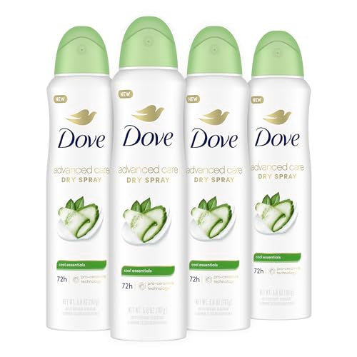 Dove Advanced Care Cool Essentials Antiperspirant Dry Spray 4 Pack