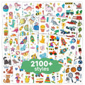 EMOME Temporary Tattoos for Kids, 2100+ Designs - 168 Sheets