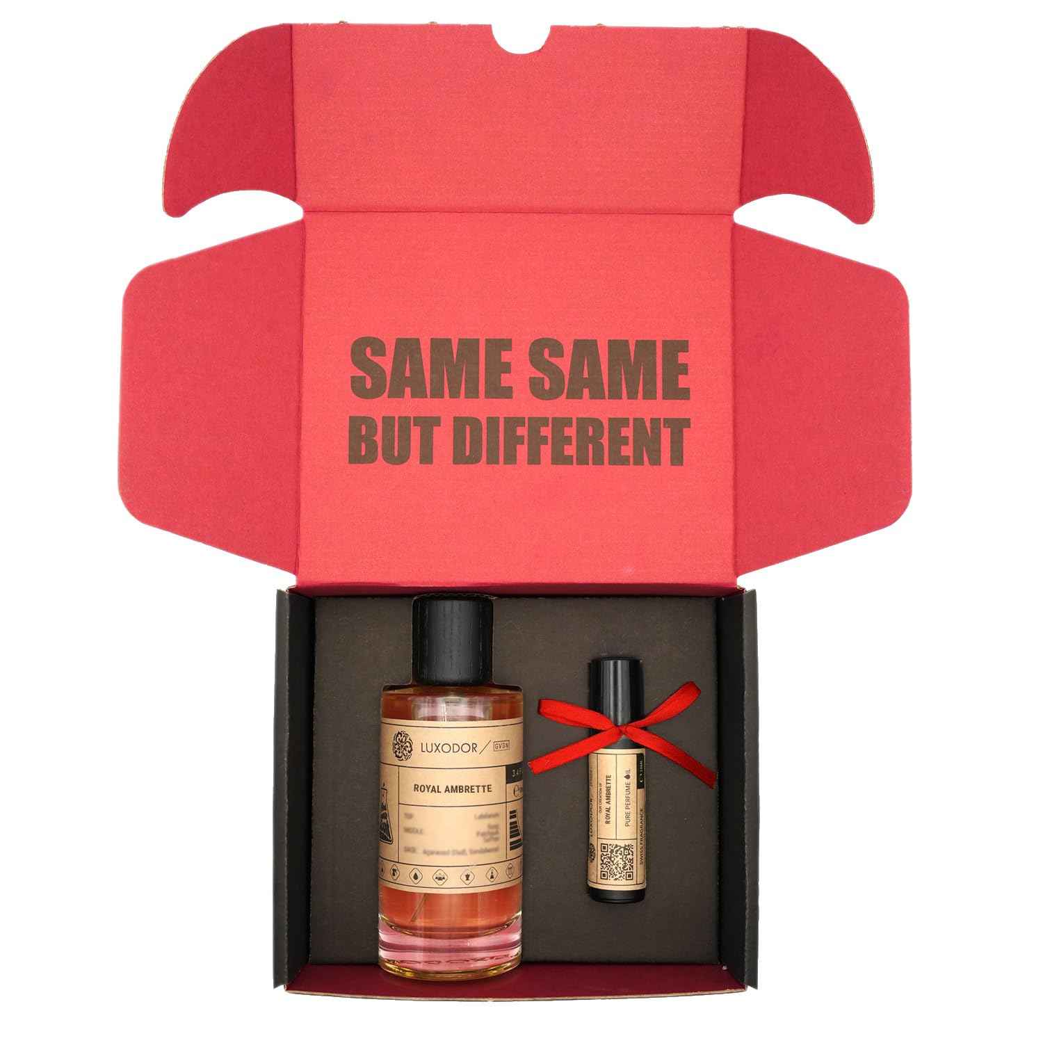 Luxodor Inspired by L.e L.ab’o Another 13 - Royal Ambrette - Eau de Parfum For Women and Men, Long Lasting, Vegan, 2-piece Bundle (Perfume Spray 3.4 fl. oz,100ml + Concentrated Perfume Oil 10ml)