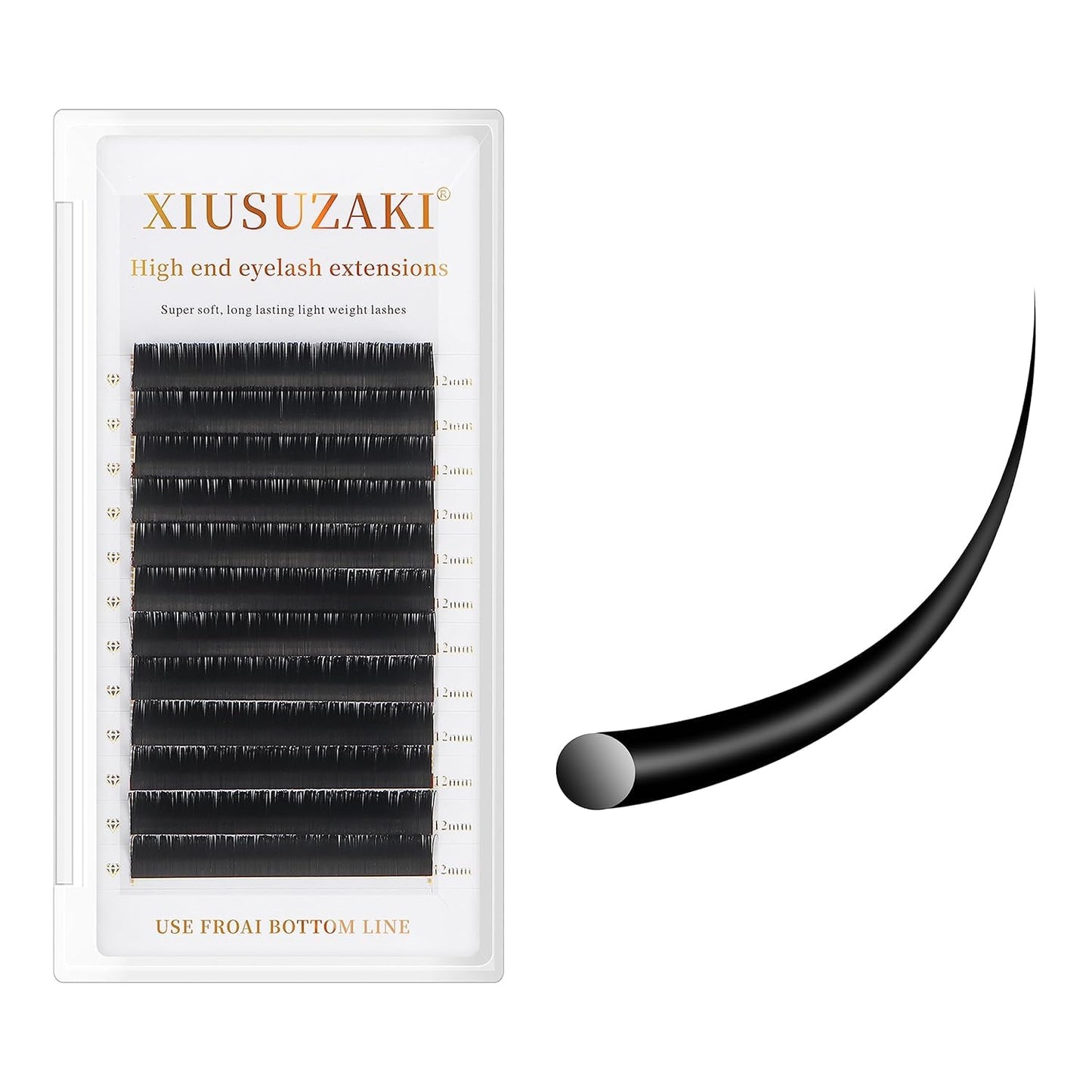 XIUSUZAKI Premade Fans Eyelash Extensions 14D Volume Lash Extensions 0.03/0.05/0.07 Thickness Eyelash Extension C/D Curl Premade Lash Fans Mix 9-16mm Fluffy Soft Handmade Lash Fan(14D-0.05-D,9-16mm)