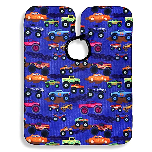 Monster Truck Barber Cape for Toddlers – Kids Haircut Cape