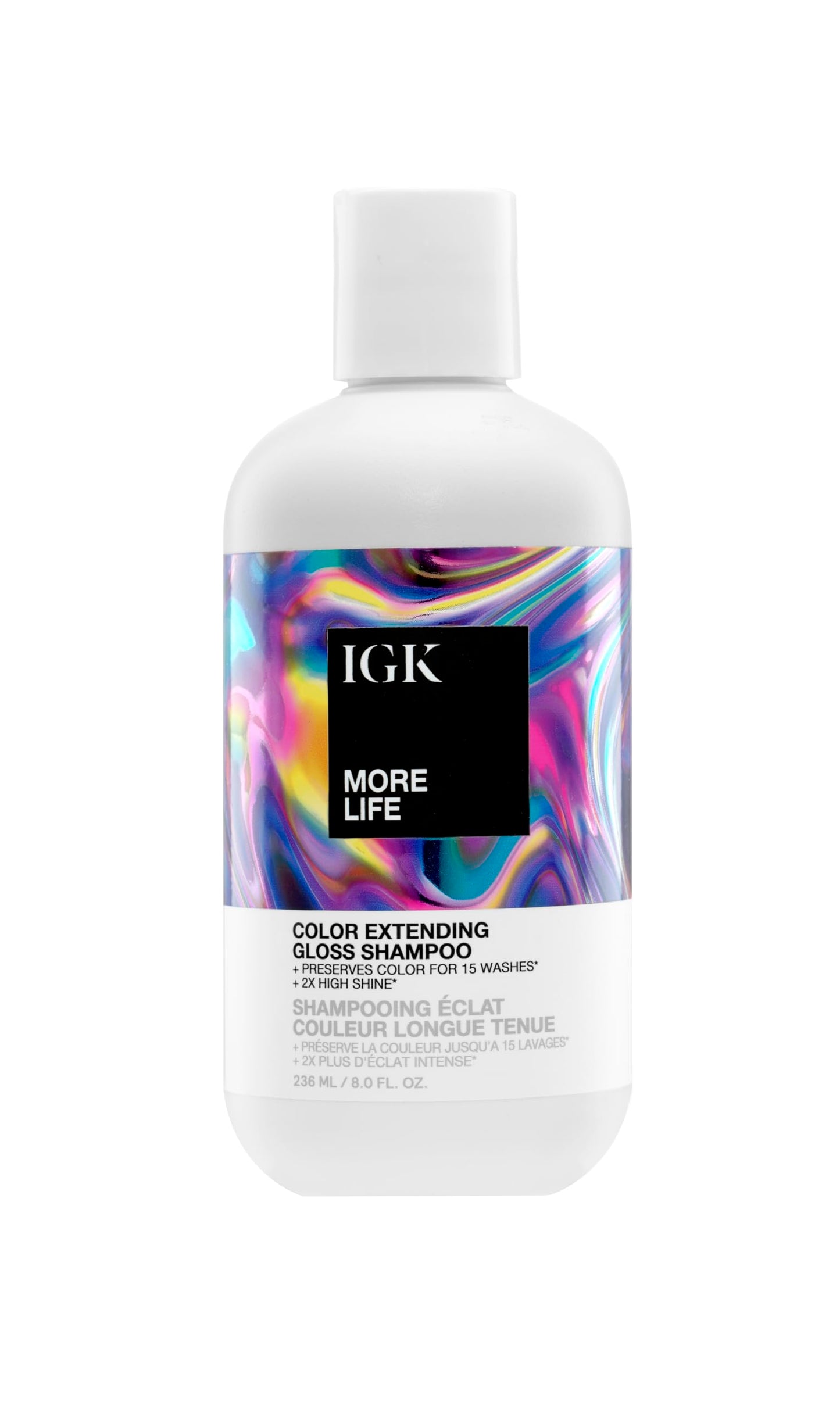 IGK More Life Color Extending Gloss Shampoo 236 ml / 8 oz