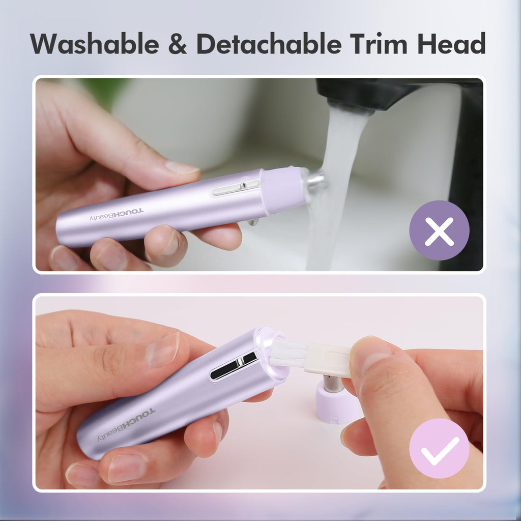 TOUCHBeauty Portable Ear Nose Hair Trimmer for Women, Nose Trimmer Women, Nose Hair Trimmer, Ear and Nose Hair Trimmer Clipper for Men Women, Mini Sized Battery Powered, Easy Cleansing