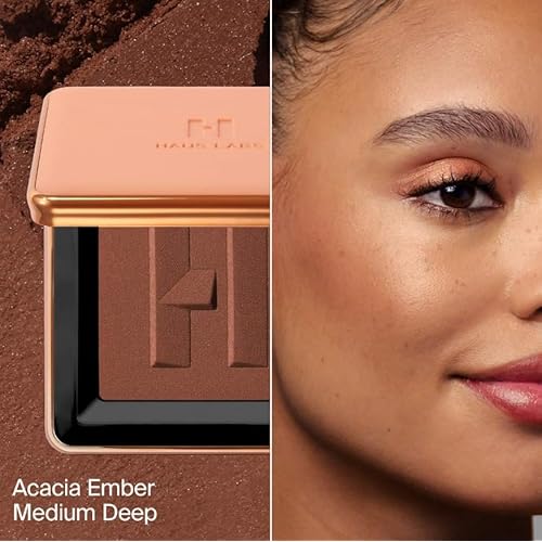 HAUS LABS BY LADY GAGA Power Sculpt Velvet Powder Bronzer - Acacia Ember Medium Deep