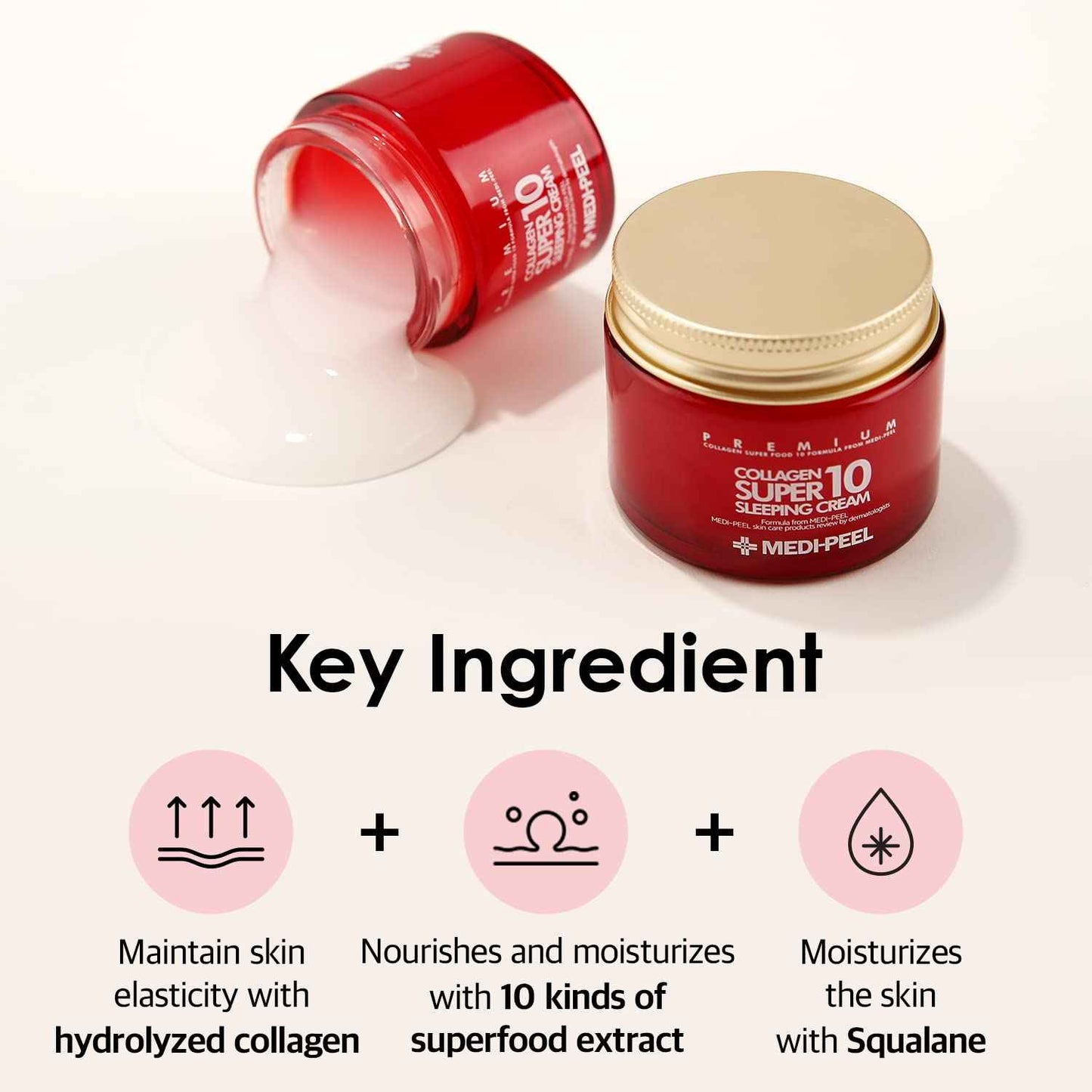 [MEDI-PEEL] Collagen 10 Sleeping Cream 70ml | Collagen cream | Sleeping cream | moisturizing cream | soothing cream |