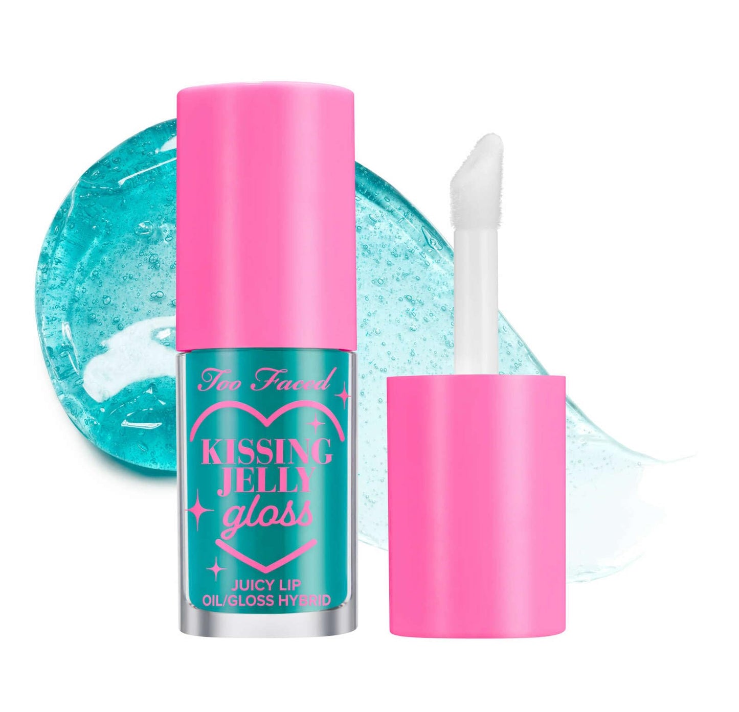 Too Faced Kissing Jelly Lip Oil Gloss, 0.15 fl.oz., Sweet Cotton Candy