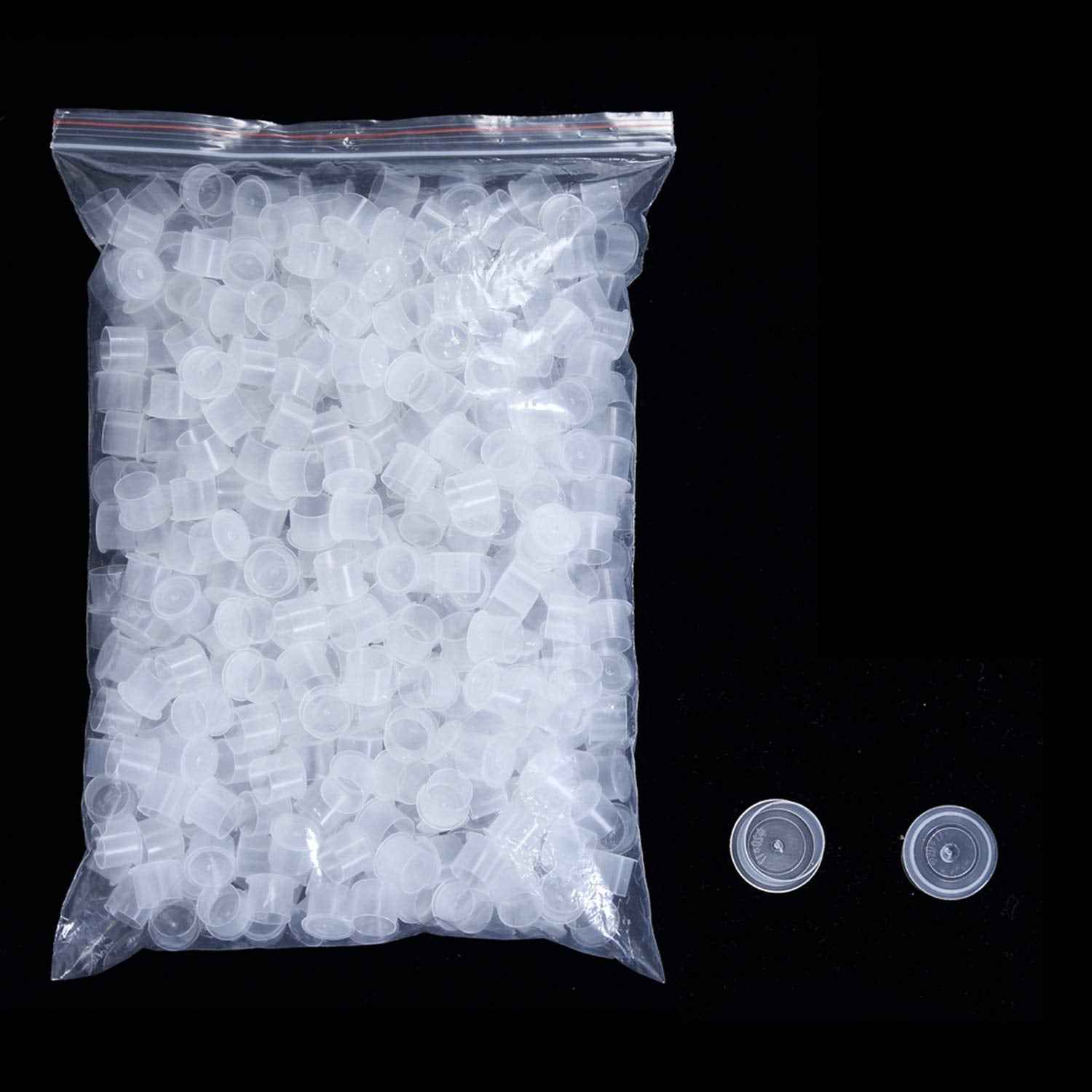 Ink Caps Cups Extra Large,500pcs Plastic Ink Cups Caps Wide Cup Base Supplies,Pigment Ink Caps 20mm for Ink Kits(500XL)