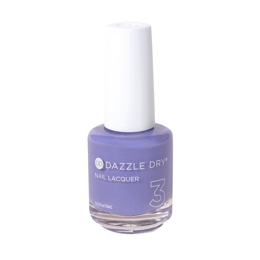 Dazzle Dry Nail Lacquer (Step 3) - Periwinkle Passion - A deep, muted periwinkle. Full coverage cream. (0.5 fl oz)